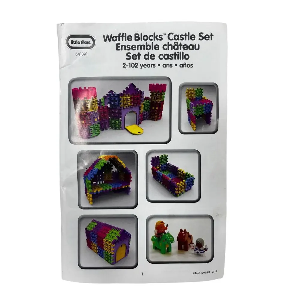 Vintage Little Tikes Waffle Blocks Castle Set
